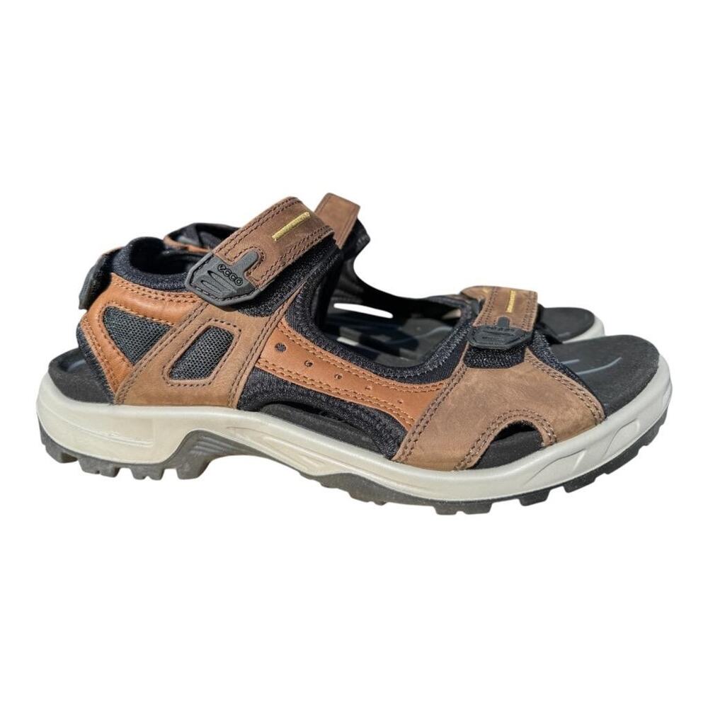 Ecco Brown and Black Men's Sandals